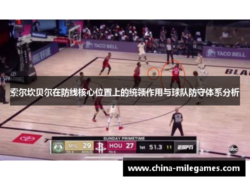 索尔坎贝尔在防线核心位置上的统领作用与球队防守体系分析